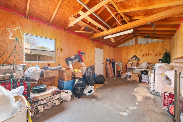 interior space featuring a garage