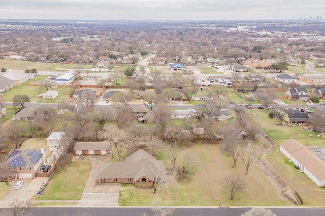 bird's eye view with a residential view