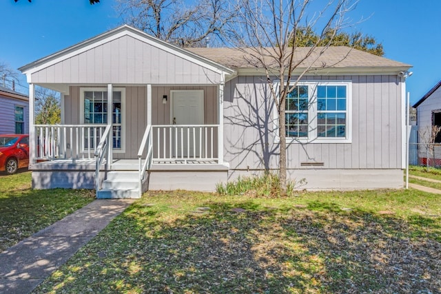 bungalow-style home with a porch