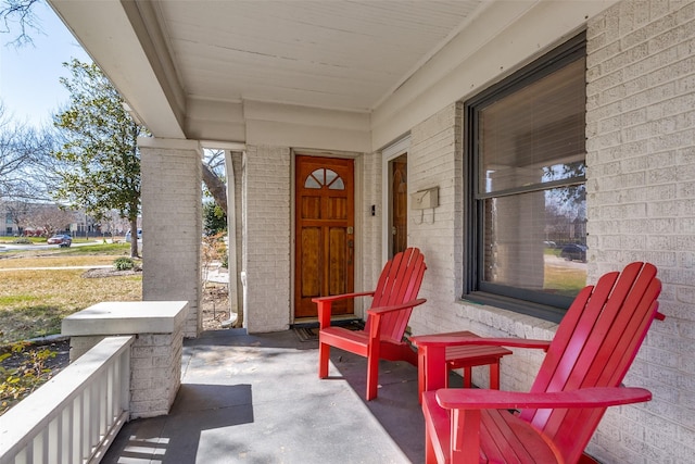 view of patio / terrace with a porch