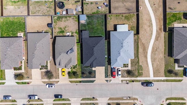 drone / aerial view with a residential view