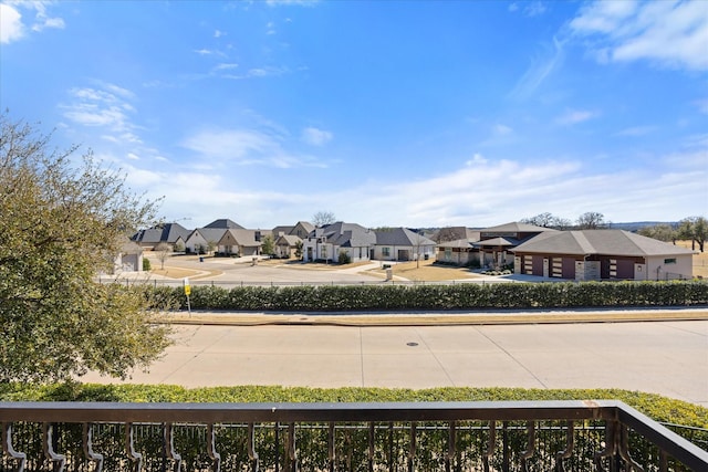 exterior space with a residential view