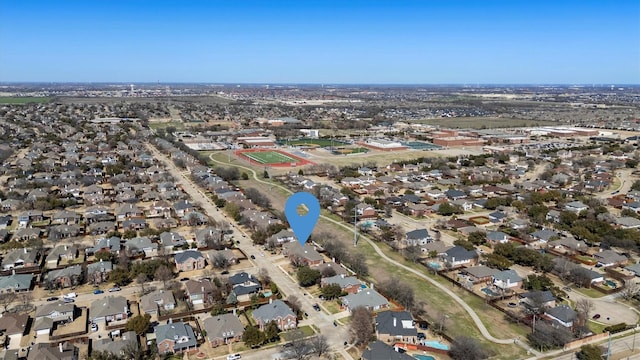 birds eye view of property featuring a residential view