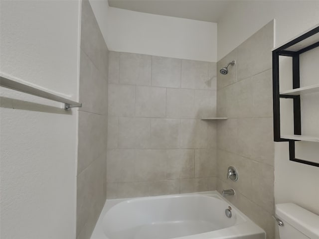 full bath featuring toilet and bathtub / shower combination