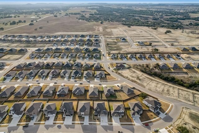 bird's eye view with a residential view