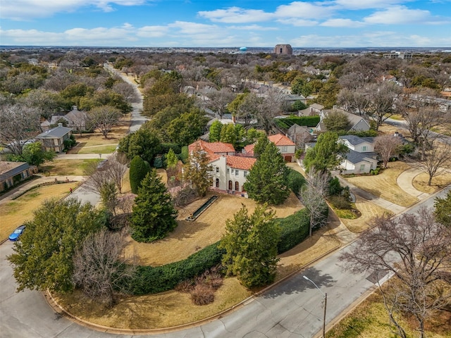 drone / aerial view with a residential view