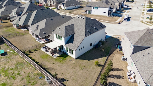 aerial view featuring a residential view