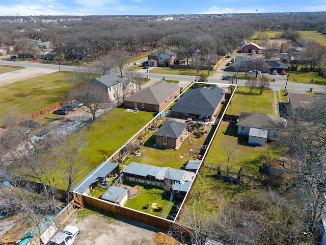 drone / aerial view featuring a residential view