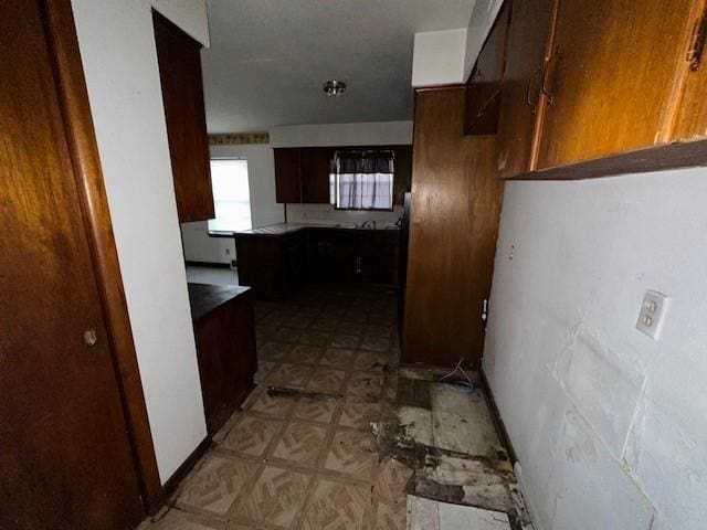 kitchen featuring light floors