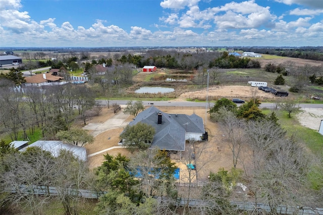bird's eye view with a rural view