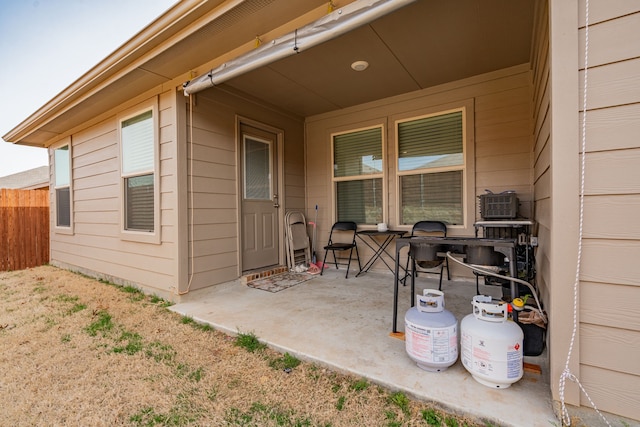 view of patio / terrace with fence