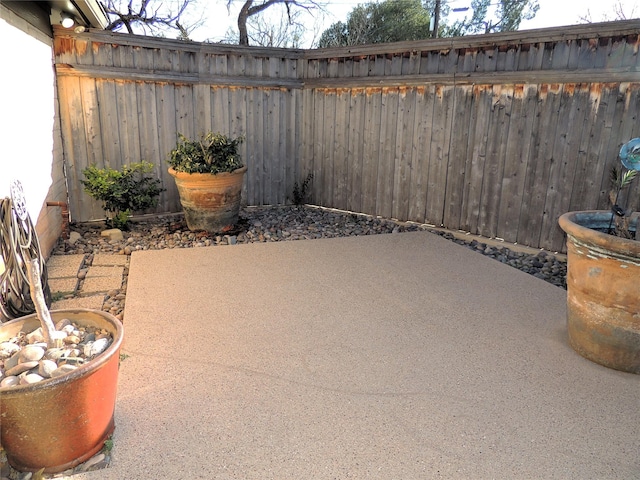 view of patio / terrace with fence