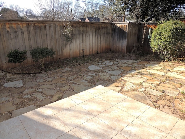 view of patio / terrace with a fenced backyard