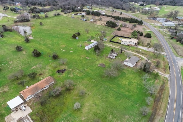 bird's eye view featuring a rural view