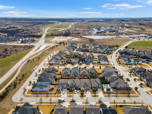 drone / aerial view featuring a residential view