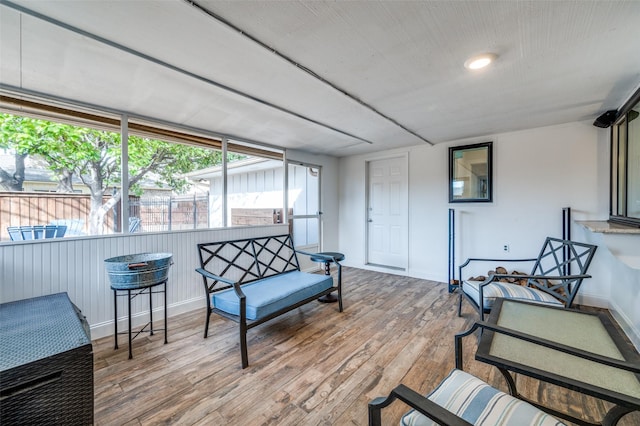 view of sunroom / solarium