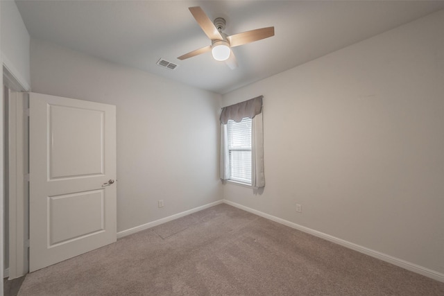 2420 Red Draw Rd, Fort Worth, TX 76177 - carpeted empty room featuring baseboards, visible vents, and ceiling fan