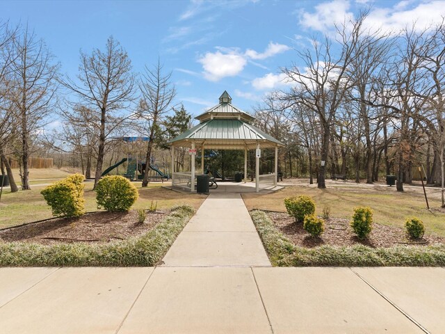14157 Stallion Ridge Dr, Dallas, TX 75253 - view of community with a gazebo, a yard, and playground community