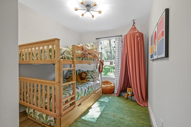 bedroom featuring baseboards