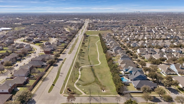 bird's eye view featuring a residential view