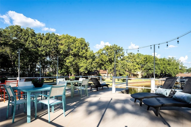 view of patio / terrace featuring outdoor dining space