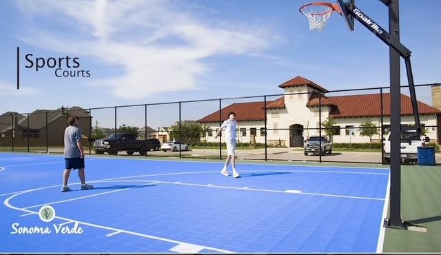 1913 Recioto Dr, Mclendon Chisholm, TX 75032 - view of basketball court featuring community basketball court and fence