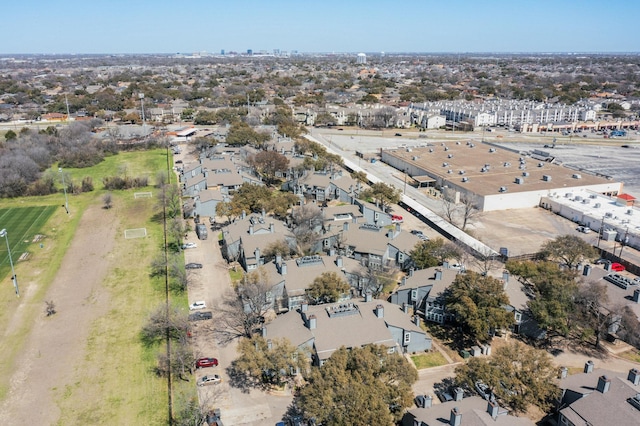 drone / aerial view with a residential view