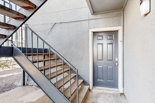 view of stairway