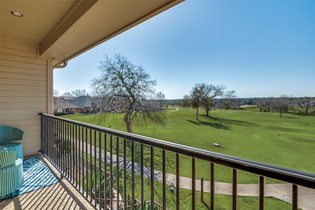 view of balcony