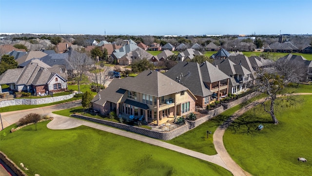 drone / aerial view featuring a residential view