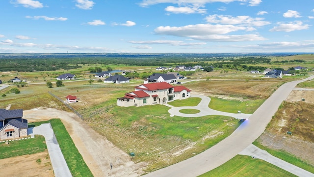 drone / aerial view featuring a rural view