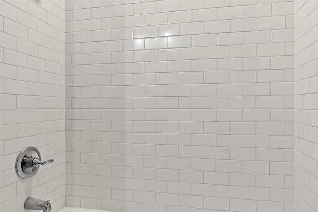 bathroom with washtub / shower combination