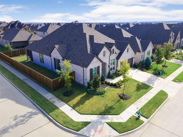 birds eye view of property featuring a residential view