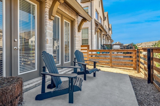 view of patio / terrace with fence