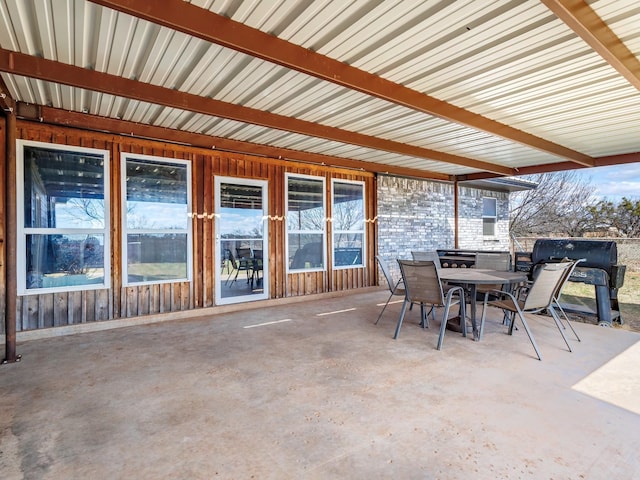 view of patio / terrace featuring outdoor dining space