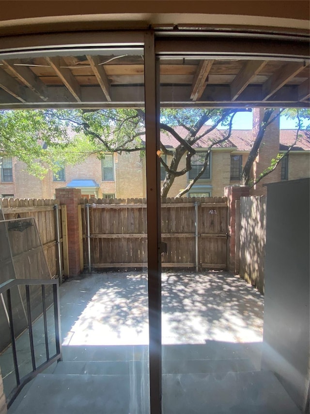 view of patio / terrace with fence