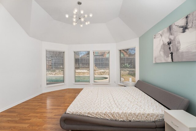 bedroom featuring vaulted ceiling, a ceiling fan, baseboards, and carpet floors