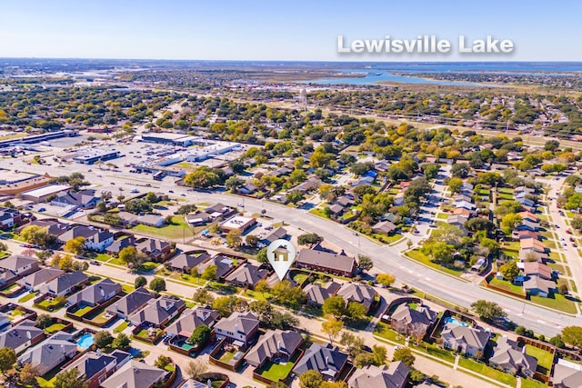 bird's eye view with a residential view