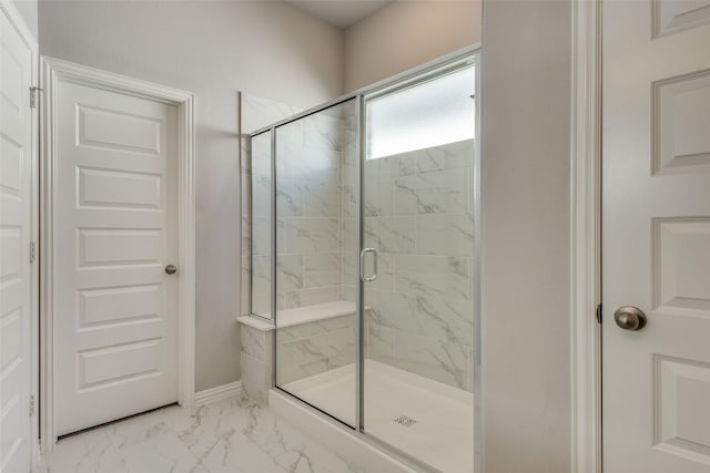 3007 Milton Dr, Melissa, TX 75454 - full bathroom with double vanity, a marble finish shower, and a sink