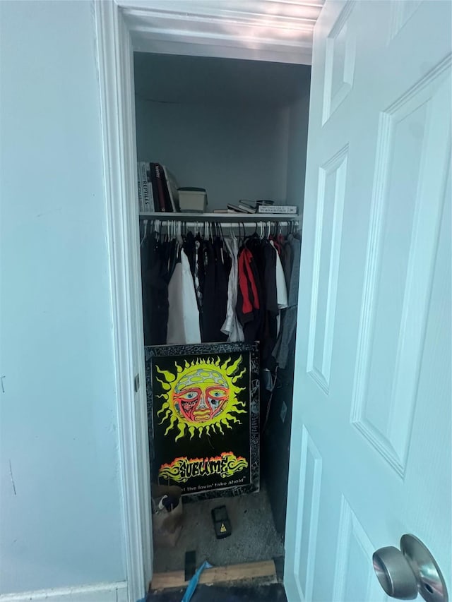 view of closet