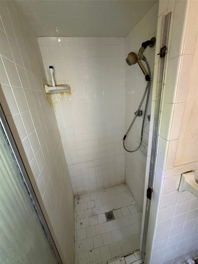 full bath featuring a shower stall