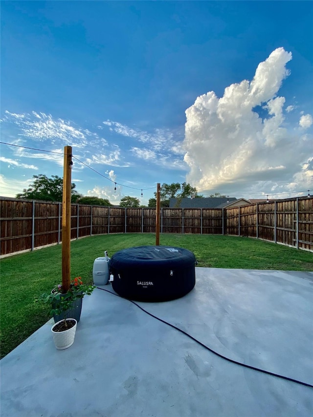 view of patio / terrace with a fenced backyard