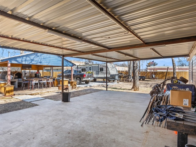 view of patio with fence