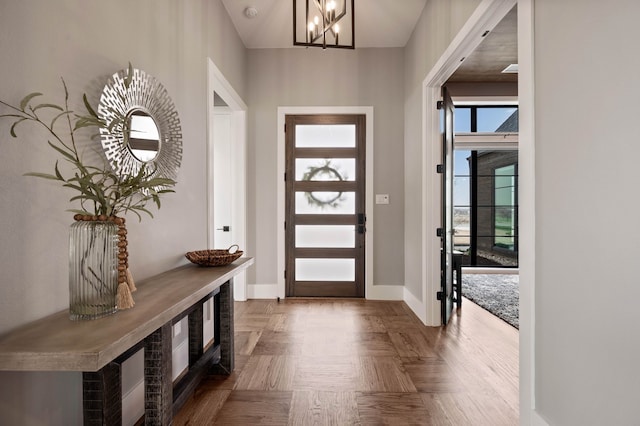 900 Sutherland Cres, Northlake, TX 76247 - entrance foyer with healthy amount of natural light and a chandelier