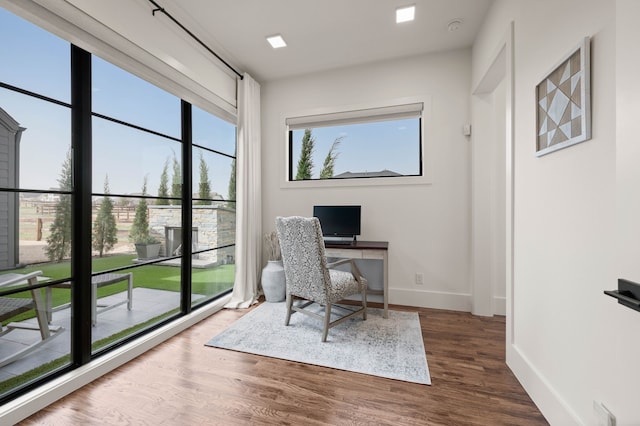 900 Sutherland Cres, Northlake, TX 76247 - office area featuring baseboards and wood finished floors