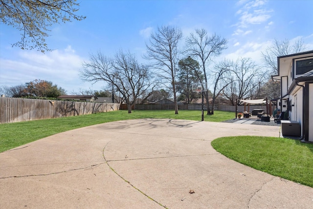 view of patio / terrace featuring a fenced backyard