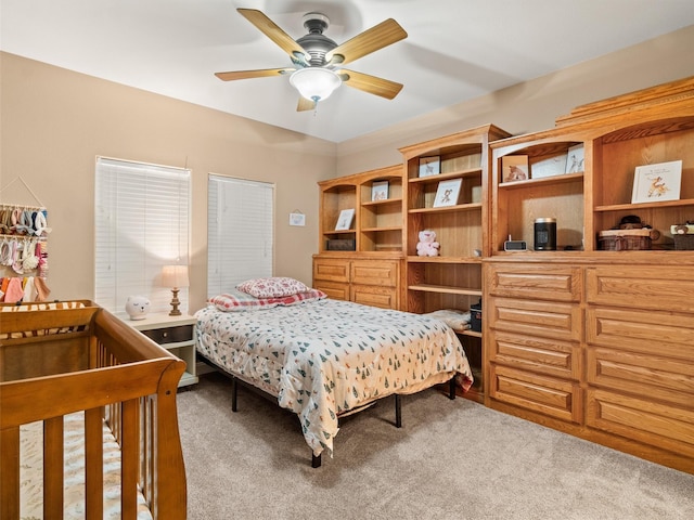 bedroom with carpet floors