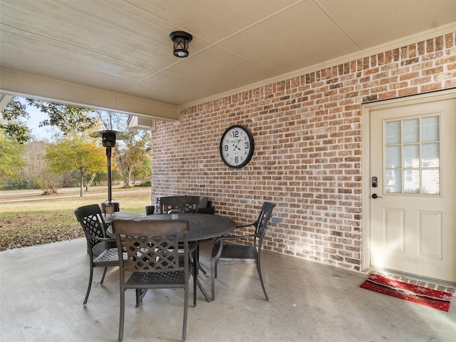 view of patio / terrace featuring outdoor dining area