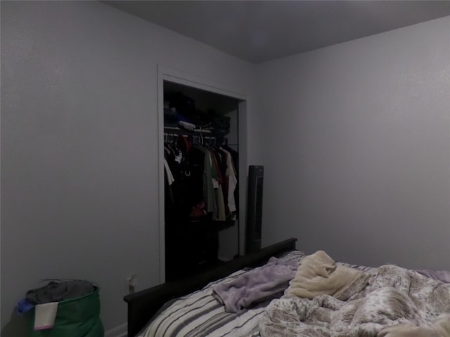 bedroom with a closet