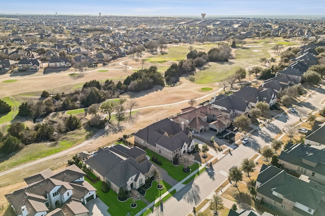 aerial view featuring a residential view